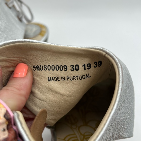 Fly Loundon Womens Yuzu800fly Open Toe Metallic Silver Platform Wedge Sandals - Picture 11 of 12